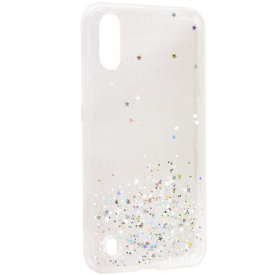 Накладка Star Glitter Samsung A013 (A01) Прозрачная