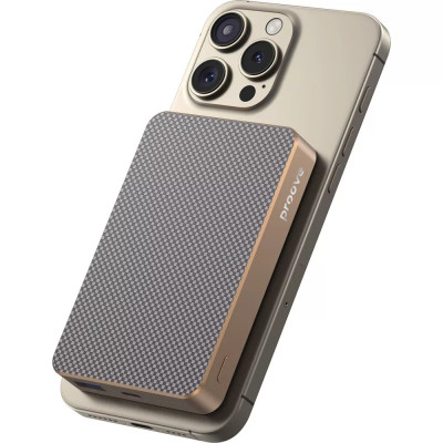 Універсальна мобільна батарея Повербанк Proove Carbon Slim 10000 mAh 22.5W Sunflare