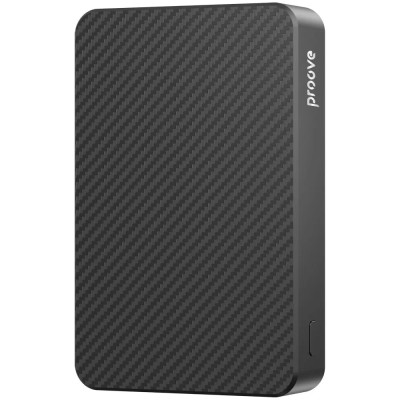Універсальна мобільна батарея Повербанк Proove Carbon Slim 10000 mAh 22.5W Black