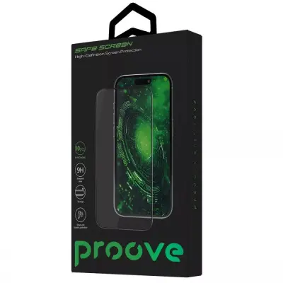 Захисне скло Proove Safe Screen 3D iPhone 13/13 Pro/14/16e/17e Чорне