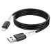 Кабель дата Hoco X82 USB Type A - Lightning 1м Чорний