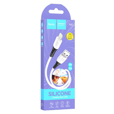 Кабель дата Hoco X82 USB Type A - Lightning 1м Білий