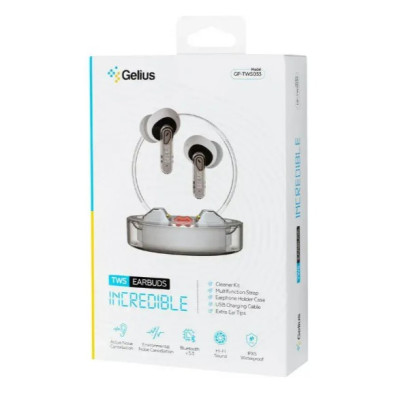Безпровідні навушники Gelius Incredible GP-TWS033 Light Прозорі