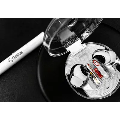 Беспроводные наушники Gelius Incredible GP-TWS033 Clear View Light Прозрачные Белые