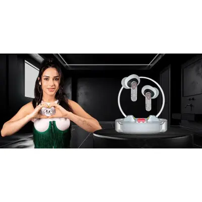 Беспроводные наушники Gelius Incredible GP-TWS033 Clear View Light Прозрачные Белые