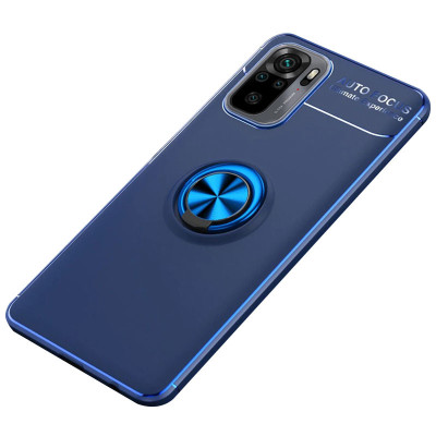 Чехол накладка Color Ring Xiaomi Redmi Note 10 Синяя