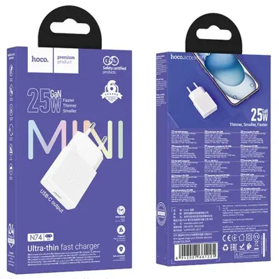 Сетевое зарядное устройство Hoco N74 PD25W White, Белый