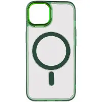 Чехол накладка Iris with MagSafe iPhone 13 Зеленая