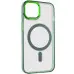 Чехол накладка Iris with MagSafe iPhone 13 Зеленая