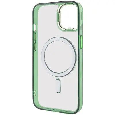 Чехол накладка Iris with MagSafe iPhone 13 Зеленая