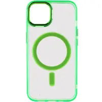Чехол накладка Iris with MagSafe iPhone 13 Салатовая