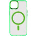 Чехол накладка Iris with MagSafe iPhone 13 Салатовая