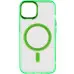 Чехол накладка Iris with MagSafe iPhone 13 Салатовая