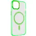Чехол накладка Iris with MagSafe iPhone 13 Салатовая