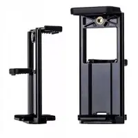 Универсальный крепление Tablet Clamp для двух устройств, мобильного телефона и планшета на штатив Черный