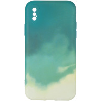 Чохол накладка Watercolor iPhone X Зелена Чохол накладка Watercolor iPhone X Зелена