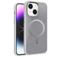 Чохол Накладка Carbon Mirage MagSafe iPhone 13/ iPhone 14 Сіра