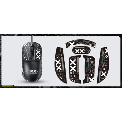 миша USB TWolf G580 Sticker Black, Чорний миша USB TWolf G580 Sticker Black, Чорний