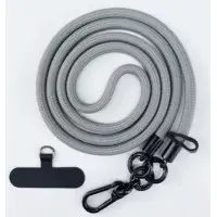 Шнурок NEW 8mm з карабіном + Тримач (універсальний) Сірий