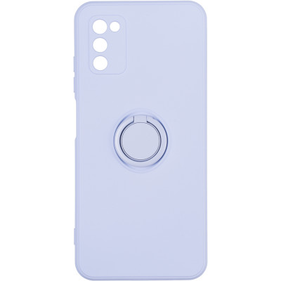 Чехол накладка Ring Holder Samsung A037 (A03s) Сиреневая