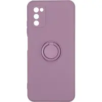 Чехол накладка Ring Holder Samsung A037 (A03s) Марсала