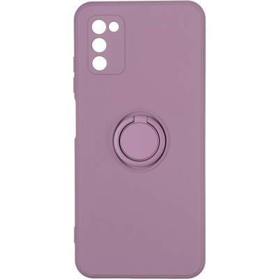 Чехол накладка Ring Holder Samsung A037 (A03s) Марсала