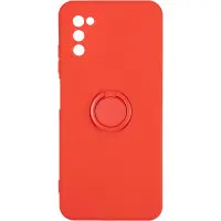 Чехол накладка Ring Holder Samsung A037 (A03s) Красная