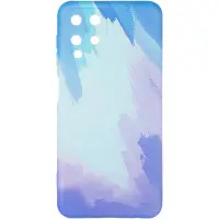 Чехол накладка Watercolor Samsung A125 (A12)/M127 (M12) Синяя