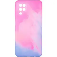 Чехол накладка Watercolor Samsung A125 (A12)/M127 (M12) Розовая