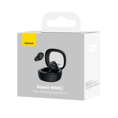 Беспроводные наушники Baseus Bowie WM02 TWS Bluetooth 5.3 Blue, чёрный