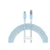Кабель дата Baseus Explorer Type-C to Type-C 100W 1м Голубой