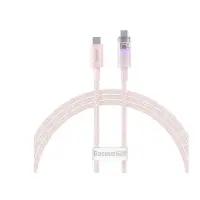 Кабель дата Baseus Explorer Type-C to Type-C 100W 1м Розовый