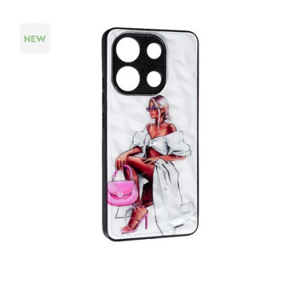 Накладка Prisma Ladies Xiaomi Redmi Note 13 4G Розовая сумка