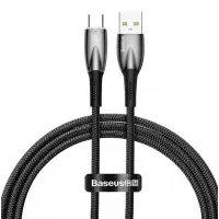 Кабель дата Baseus Glimmer USB Type A - Type-C 100W 1м Чёрный Кабель дата Baseus Glimmer USB Type A - Type-C 100W 1м Чёрный