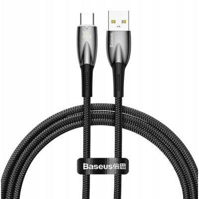 Кабель дата Baseus Glimmer USB Type A - Type-C 100W 1м Чёрный