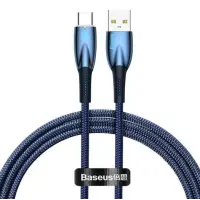 Кабель дата Baseus Glimmer USB Type A - Type-C 100W 1м Синий Кабель дата Baseus Glimmer USB Type A - Type-C 100W 1м Синий