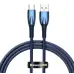 Кабель дата Baseus Glimmer USB Type A - Type-C 100W 1м Синий