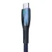 Кабель дата Baseus Glimmer USB Type A - Type-C 100W 1м Синий