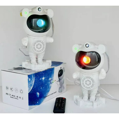 Лазерный ночник-проектор звездного неба Astronaut White, Белый (MXS-003)