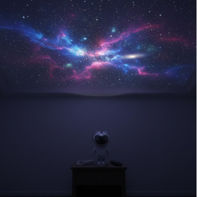 Лазерный ночник-проектор звездного неба Astronaut White, Белый Лазерный ночник-проектор звездного неба Astronaut White, Белый