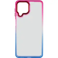 Чехол накладка Fresh sip Samsung M336 (M33) Синий/ Розовый