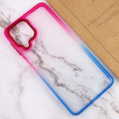 Чехол накладка Fresh sip Samsung M336 (M33) Синий/ Розовый