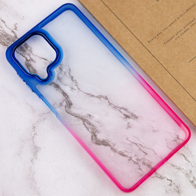 Чехол накладка Fresh sip Samsung M336 (M33) Розовый/ Синий