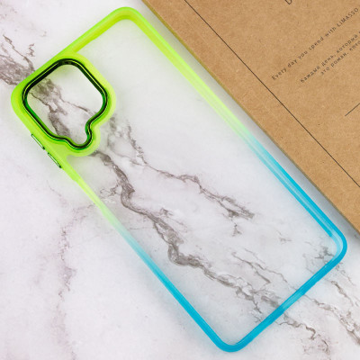 Чехол накладка Fresh sip Samsung M336 (M33) Бирюзовый/ Лимонный