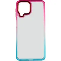 Чохол накладка Fresh sip Samsung M336 (M33) Бірюзовий/ Рожевий