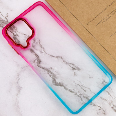Чехол накладка Fresh sip Samsung M336 (M33) Бирюзовый/ Розовый