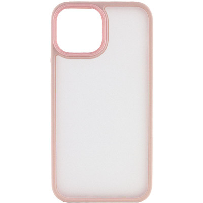 Чехол накладка Metal Buttons iPhone 13 Розовая