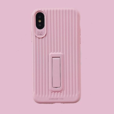 Чохол накладка Color Luggage iPhone X Рожева