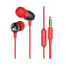 Провідні вакуумні навушники-гарнітура Joyroom JR-E106 Red, червоний