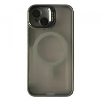 Чехол накладка Matte Fortable Camera Lens  iPhone 16 Plus Серая (Titanium Grey)
